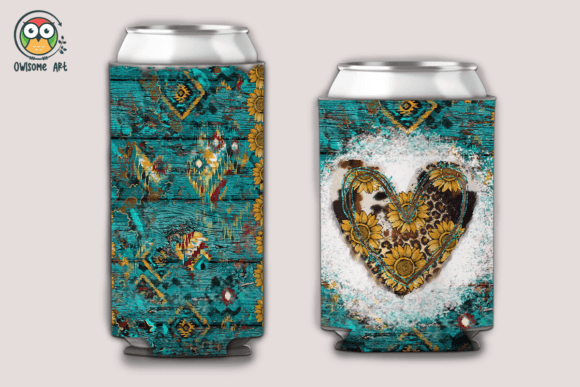 Download Heart Western Can Cooler Sublimation - Can cooler sublimation Collection