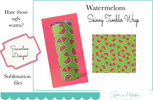 Download 20 Oz Watermelon Tumbler Wrap Sublimate - Watermelon Collection