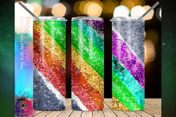 Download Rainbow Glitter Sublimation Tumbler 20oz - Glitter sublimation Collection