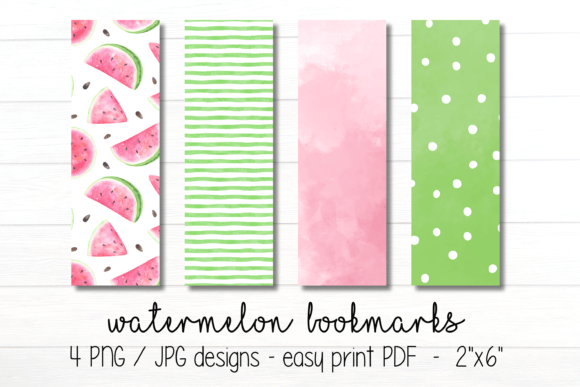 Download Watermelon Printable Bookmarks - Watermelon Collection