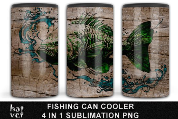 Download 4 in 1 Fishing Can Cooler Sublimation - Can cooler sublimation Collection